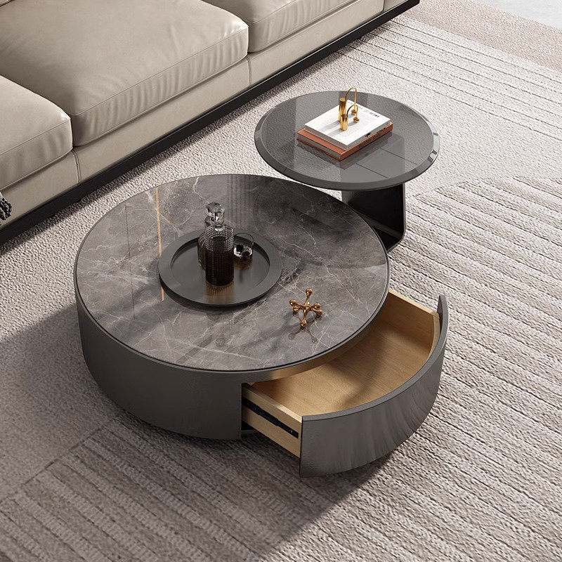 Table basse italienne de luxe, H 11,8 po x l 39,4 po x P 39,4 po