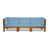 Brown Frame/Blue Cushion