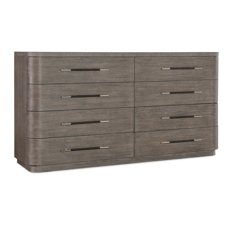 Modern Mood Dresser, Dark Wood/Mink