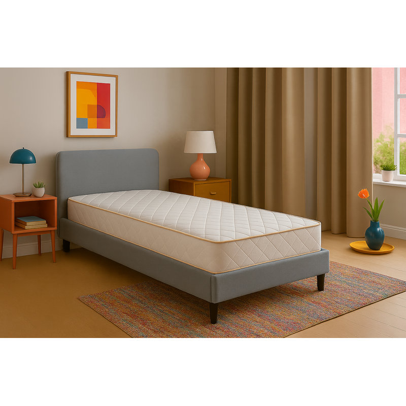White Noise Open Coil Mattress, European Single (90 x 200cm)