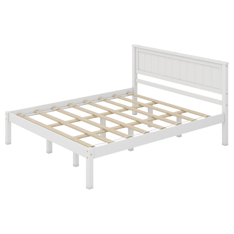 Shauna Bed, White, Queen