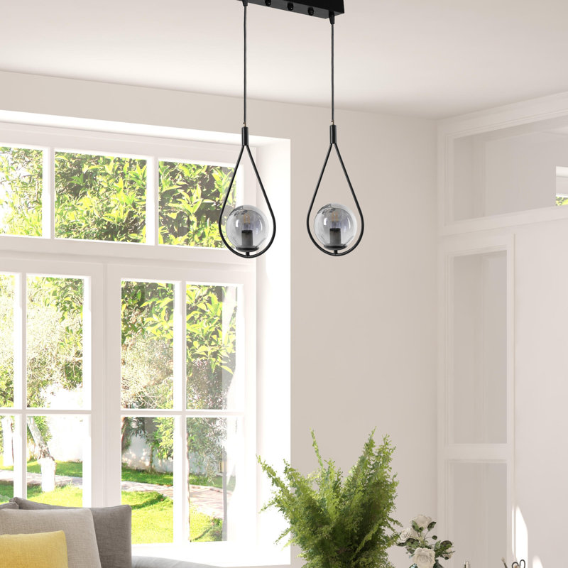 Lustre industriel scandinave de 70 cm de hauteur x 20 cm de diamètre (environ 27,6 po x 7,9 po) | 100% métal, hauteur réglable, douille E27 (40 W maximum) | Finition noire élégante avec peinture séchée au four et revêtement en culbutage