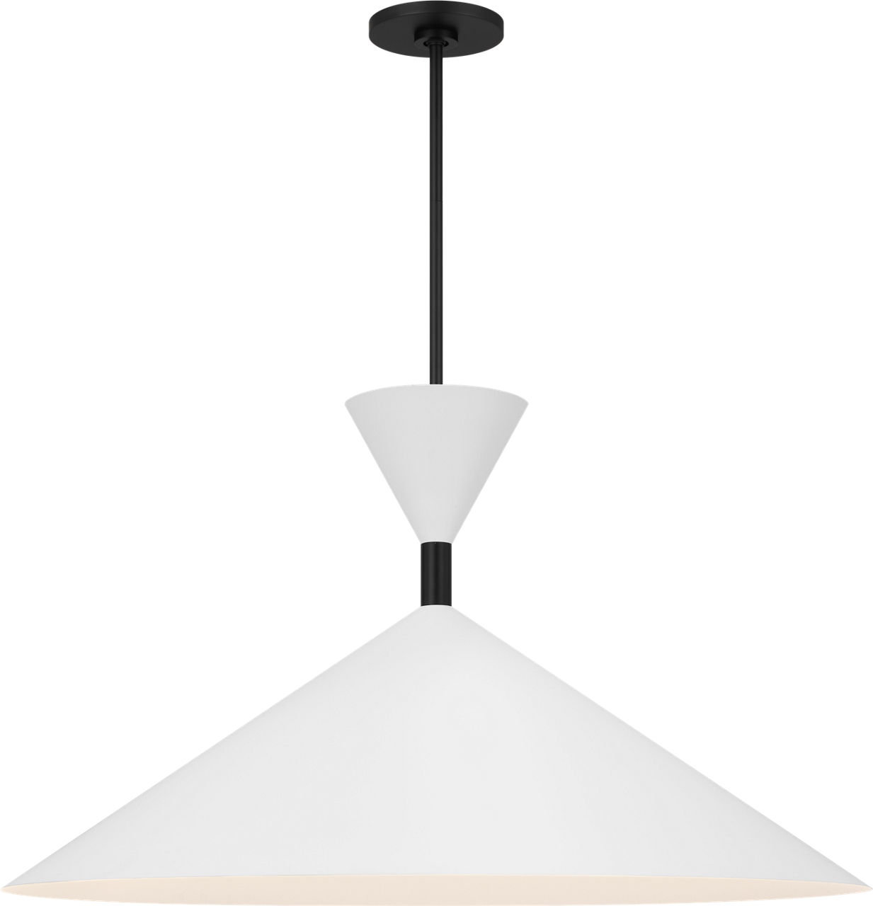 Bodhi Pendant, Midnight Black, 17.25" H x 30" W x 30" D