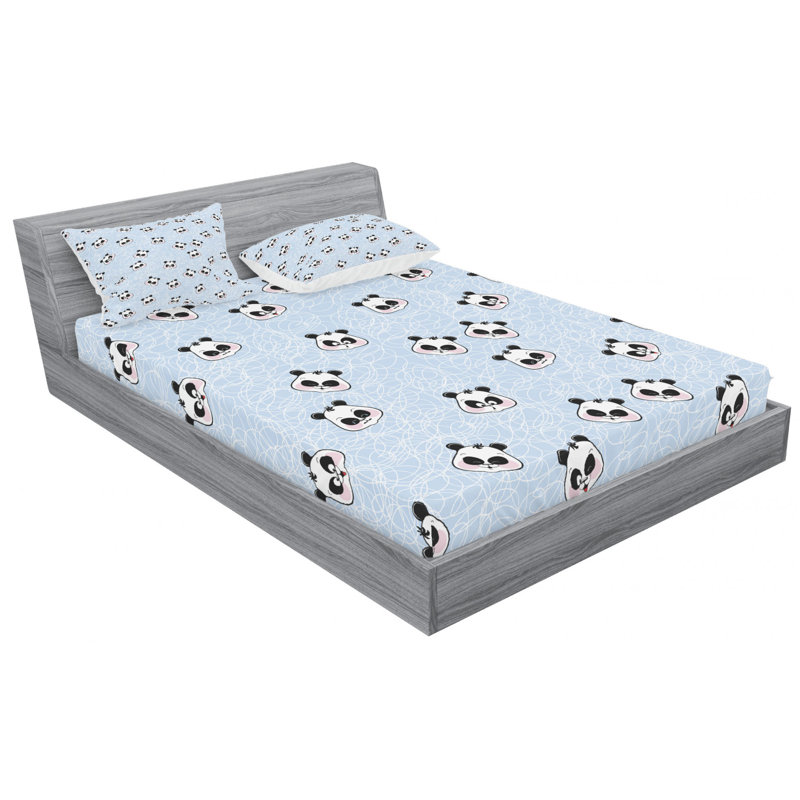 Microfiber Sheet Set, Queen Sheet Set + Fitted Sheet + 2 Pillowcases