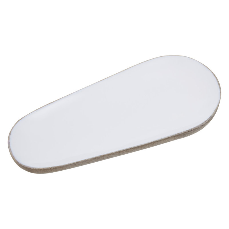 Gracie Oaks Moncada Wood Platter, 2cm H x 25cm W x 11cm D