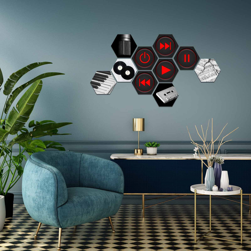 Ensemble de 10 décorations murales