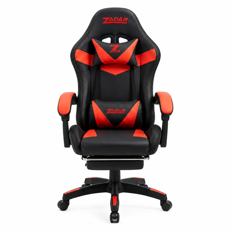homeluxeinteriors PC & Racing Game Chair, Red/Black