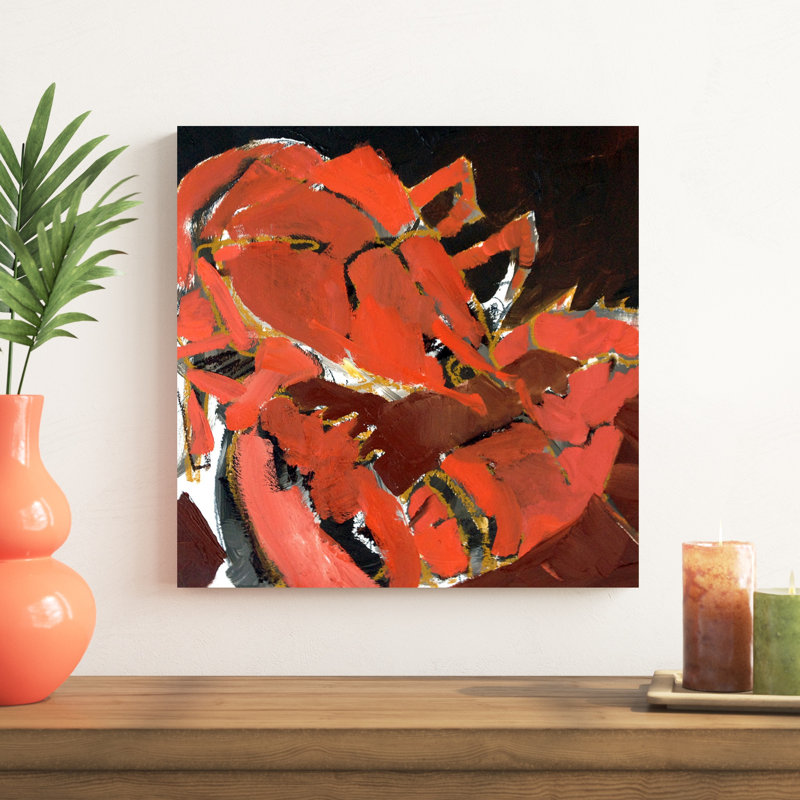 Homard abstrait V, H 20 po x l 20 po x P 1,25 po
