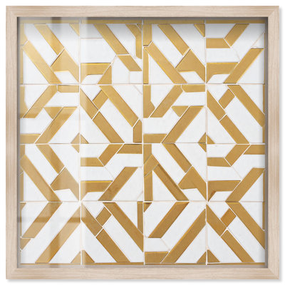 Marbre circuiterie or Art Shadowbox par Art Remedy