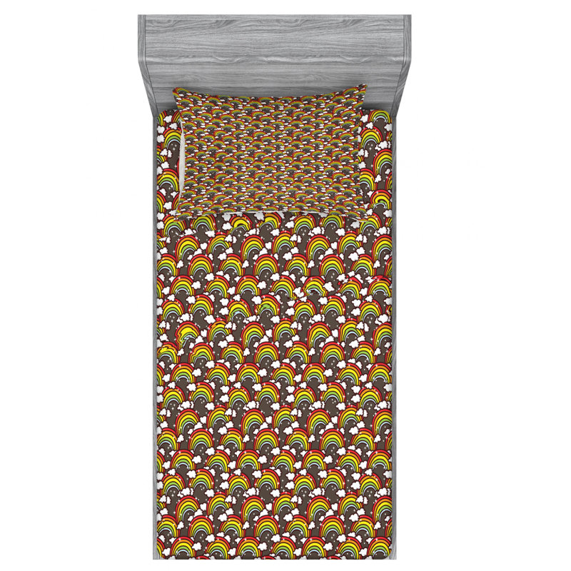 Microfiber Sheet Set, Twin Sheet Set with Fitted Sheet