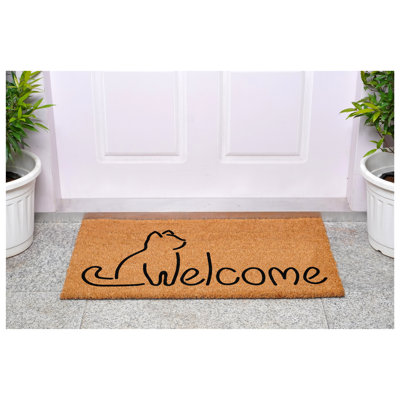Lucky Cat Welcome Doormat