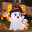 Fantôme et chiot gonflables d'Halloween de 5 pi avec lumières DEL intégrées