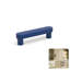 ROUS Hardware - Poignée d'armoire Mid-Century moderne, 3 po, polo (bleu marine) -111786459-111786460