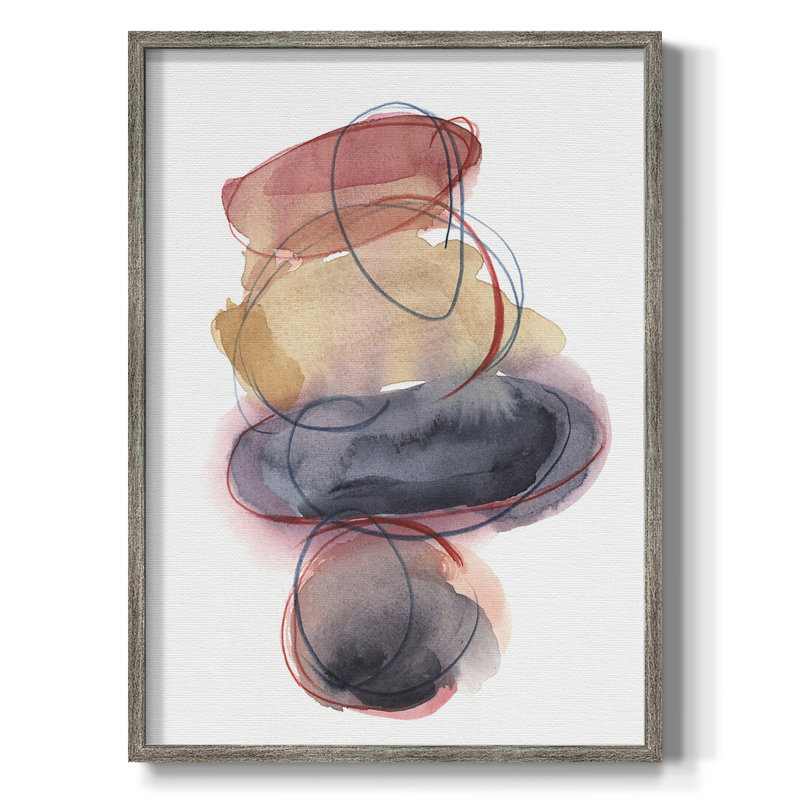 Balancing Act I Framed Print - Solid Wood, 15" H x 12" W