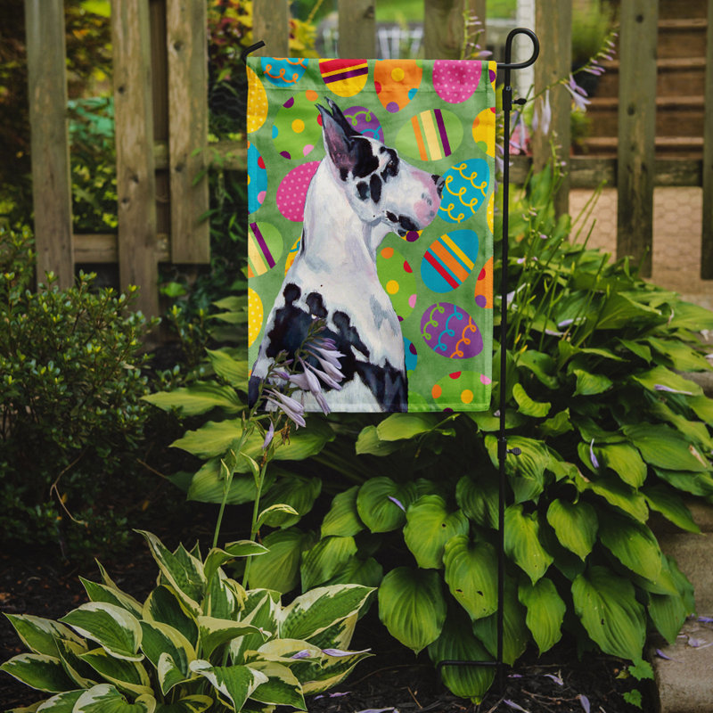 Drapeau de jardin Atara, Grand danois (noir et blanc)