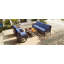 Ensemble de canapés de patio 4 pièces avec chaises pivotantes-1227062797