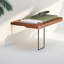 Lits Queen suspendus, cadre en acier avec plateaux réglables, style moderne