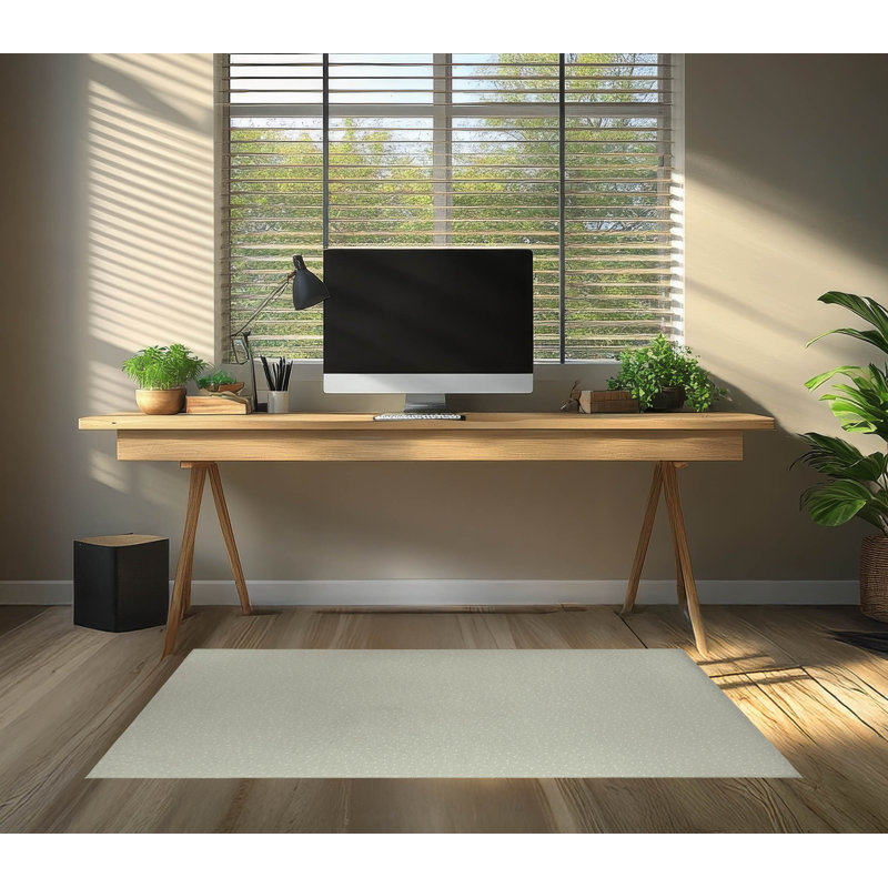 Tapis de bureau Paulie, L 3 pi x L 2 pi, Vert clair