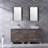 Barbonne 61.5'' Double Bathroom Vanity with Mirror