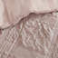 Ensemble d'édredon 5 pièces jacquard sculpté, rose-130473653