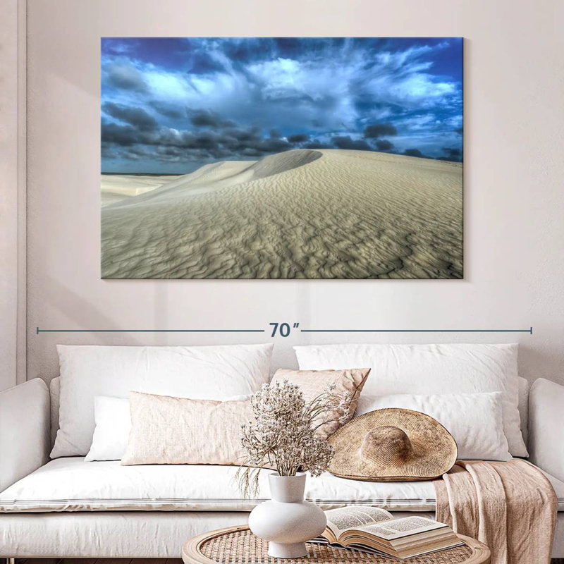 Dunes de sable blanc, H 34 po x l 51 po