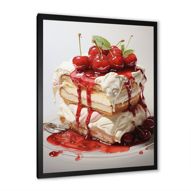 Gâteau au fromage rouge Avotost Luxury II, H 44 po x l 34 po x P 1,5 po, Cadre photo noir