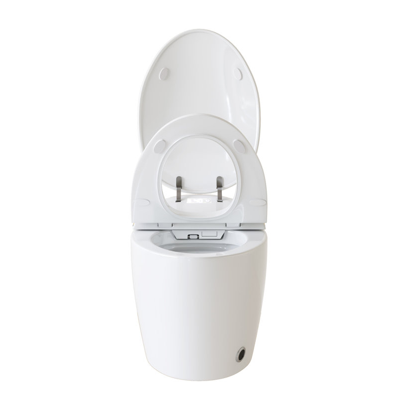 Toilette de bidet intelligente avec siège à ouverture / fermeture automatique, chasse d'eau à jet siphonique, eau chaude, sécheuse, nuit, modes de chasse multiples Couvercle de siège intelligent et automatique, système, alimentation en eau, modes, sans fil