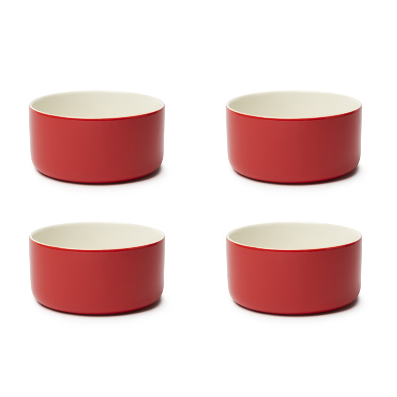 Excelsa Porcelain Serving Bowl, Red
