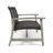 Grey Metal & Wood For Patio, Long-Lasting Seat, Frame With Iron Details Patio Seating, Robust Structure And Accents,-697194762