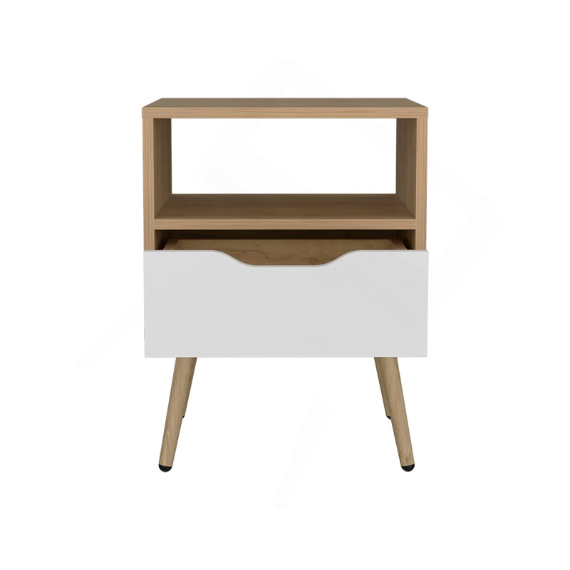 Table de chevet, 1 tiroir, 1 tablette