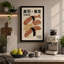 Tokyo Sushi Poster Retro - Wrapped Canvas-834675435-834675432