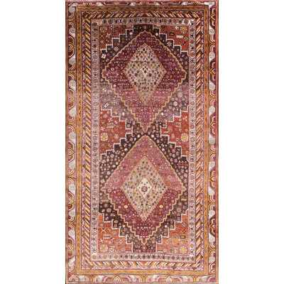 Tapis tribal à motif géométrique de style tribal Khotan