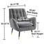 Fauteuil d'appoint rembourré l 30,31 po Brianne-476239588