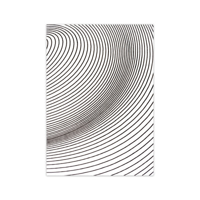 Black And White Line Drawing - Print