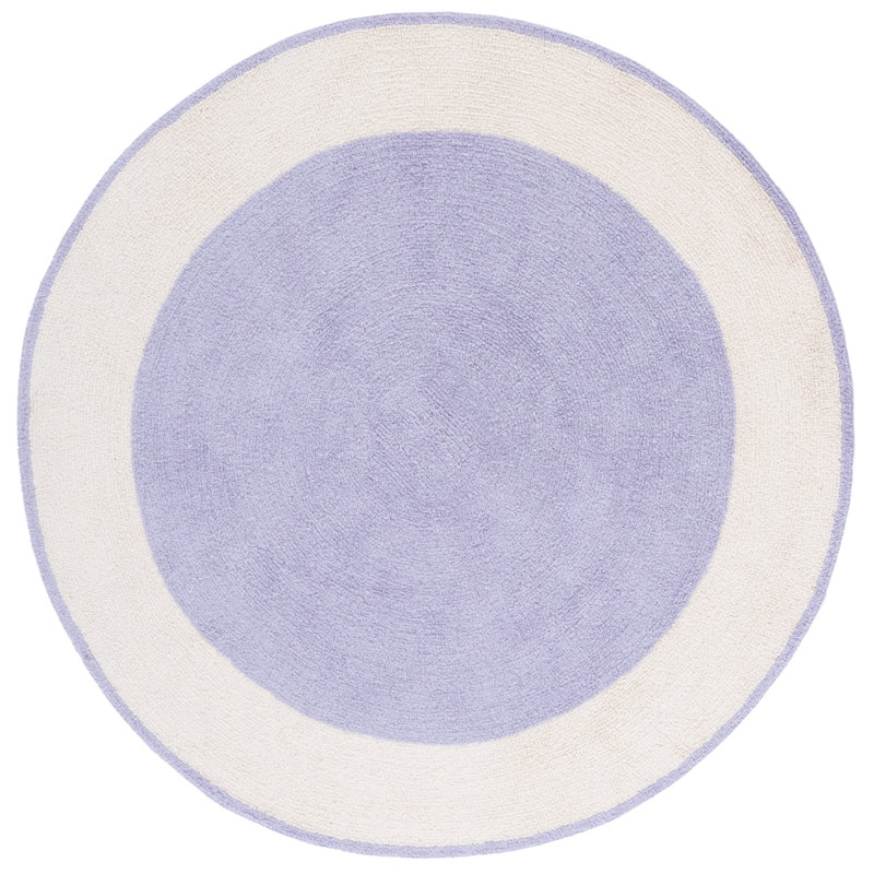 Keethan Handtufted Recycled Cotton Machine Washable Rug, Round 5'