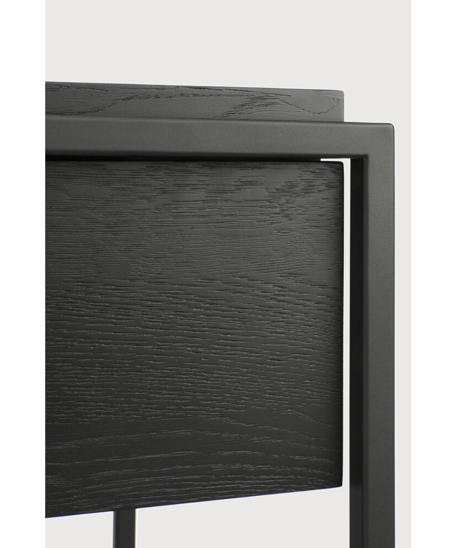 Monolit 48'' W Solid Wood Console Table, Black