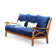Brunswick 75.5'' Wide Teak Patio Sofa with Cushions