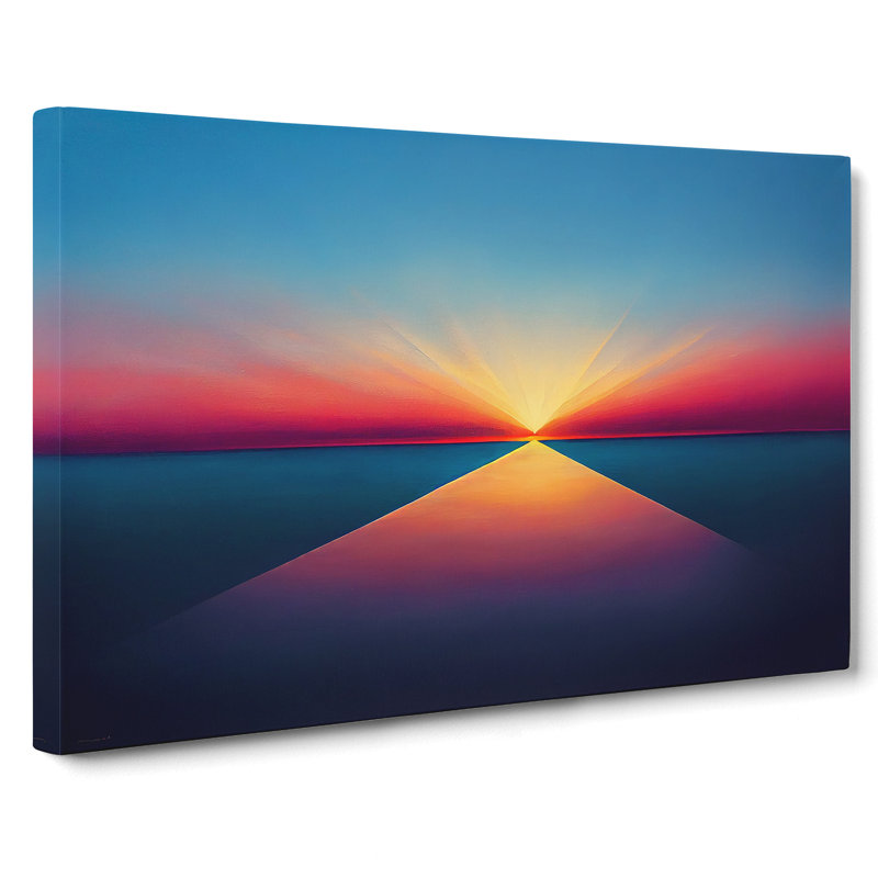Modern Sunset Vol.3 Abstract - Wrapped Canvas, 50cm H x 76cm W x 3cm D