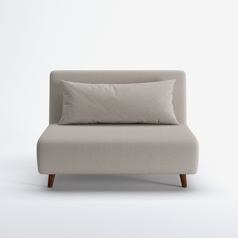 Blago Jacquelyn Convertible Chair, Ivory Polyester 
