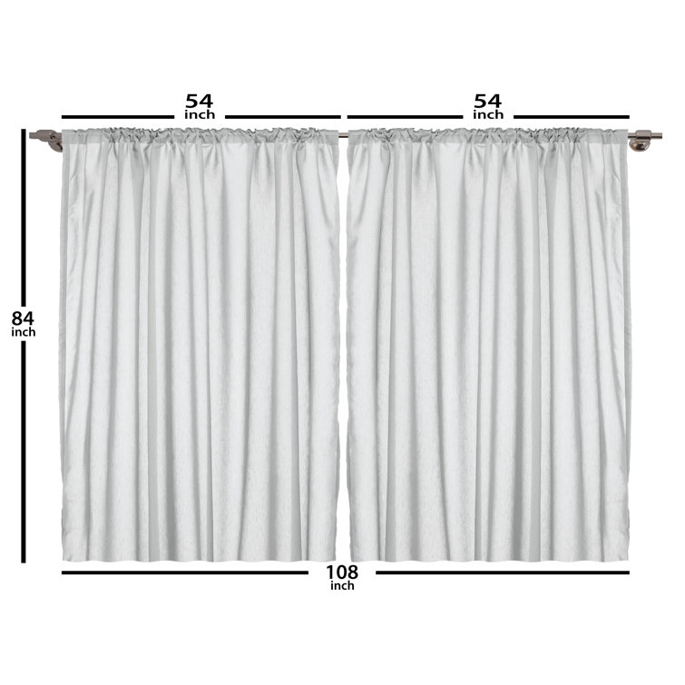 Ambesonne Polyester Room Darkening Curtain Pair | Wayfair