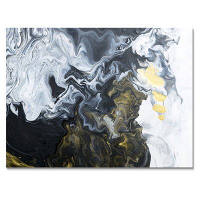 " Yellow Marble River In Liquid Art Universe IV "