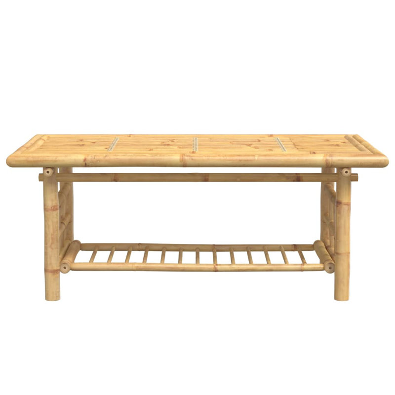 Bay Isle Home™ Coffee Table Bamboo, 17.7"H x 43.3"L x 21.7"W
