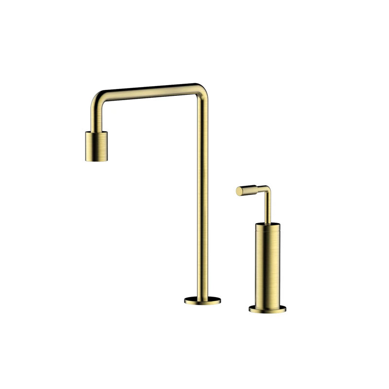 Robinet de salle de bain, Or brossé