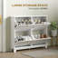 16 Pair Flip Down Shoe Storage