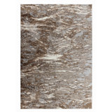 Rug Branch Abstract Modern Wave Brown Grey Indoor Area Rug