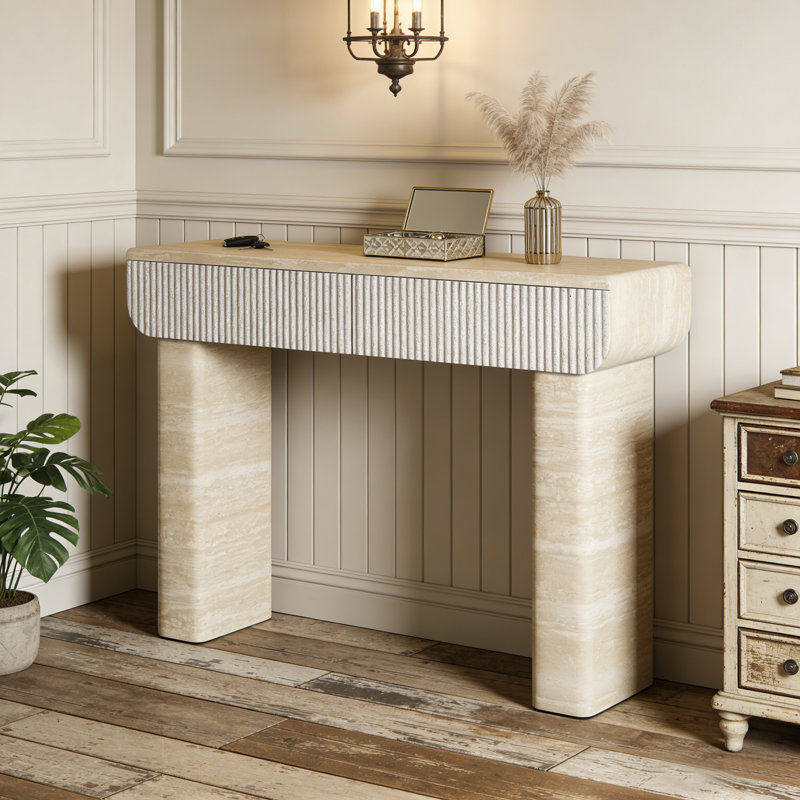 Table basse 47,2 po Travertine