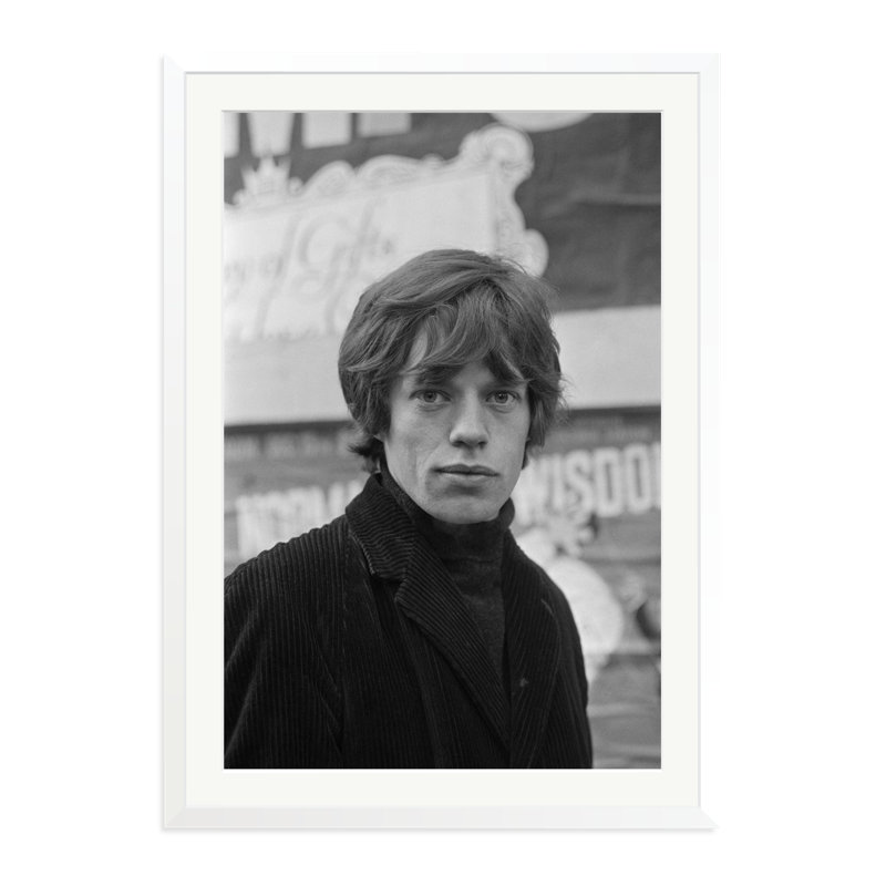 Jagger in Soho, White, 38" H x 27" W