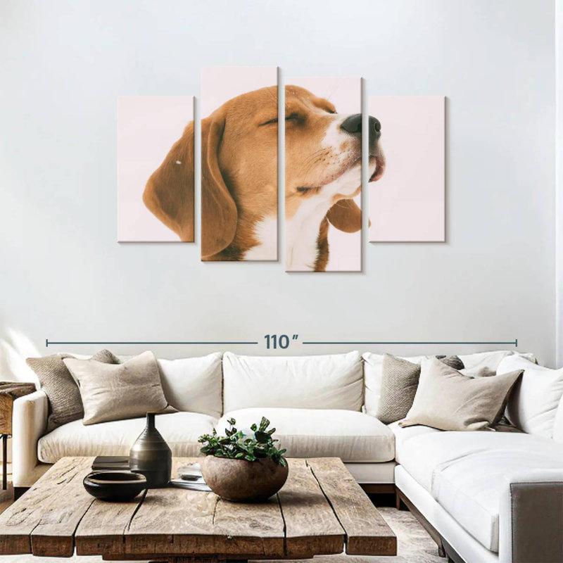 Brampt Beagle, 48" H x 75" W