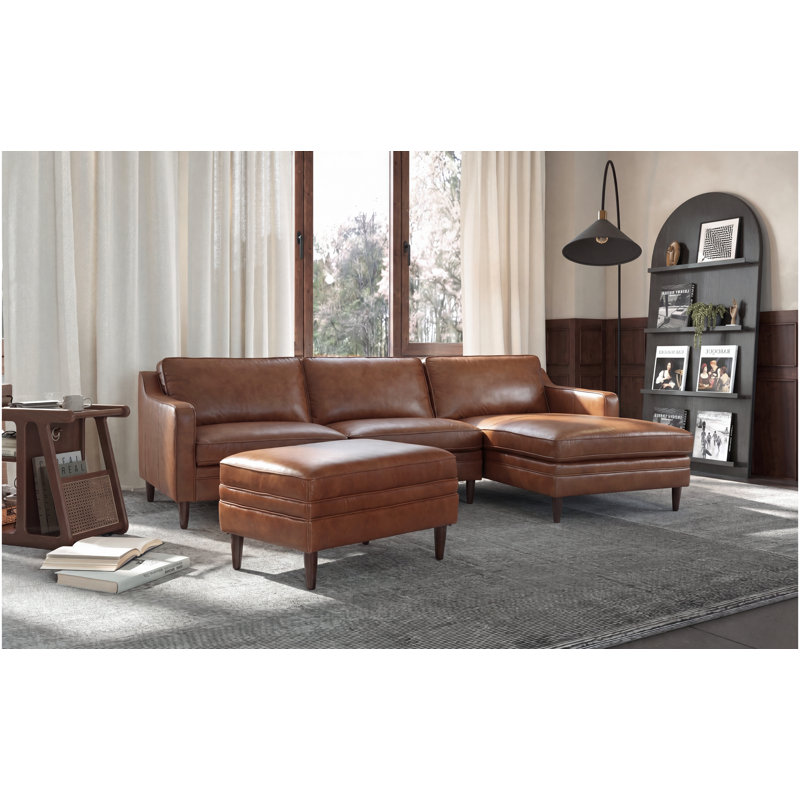 Canapé modulaire en cuir 3 pièces Ashtabula