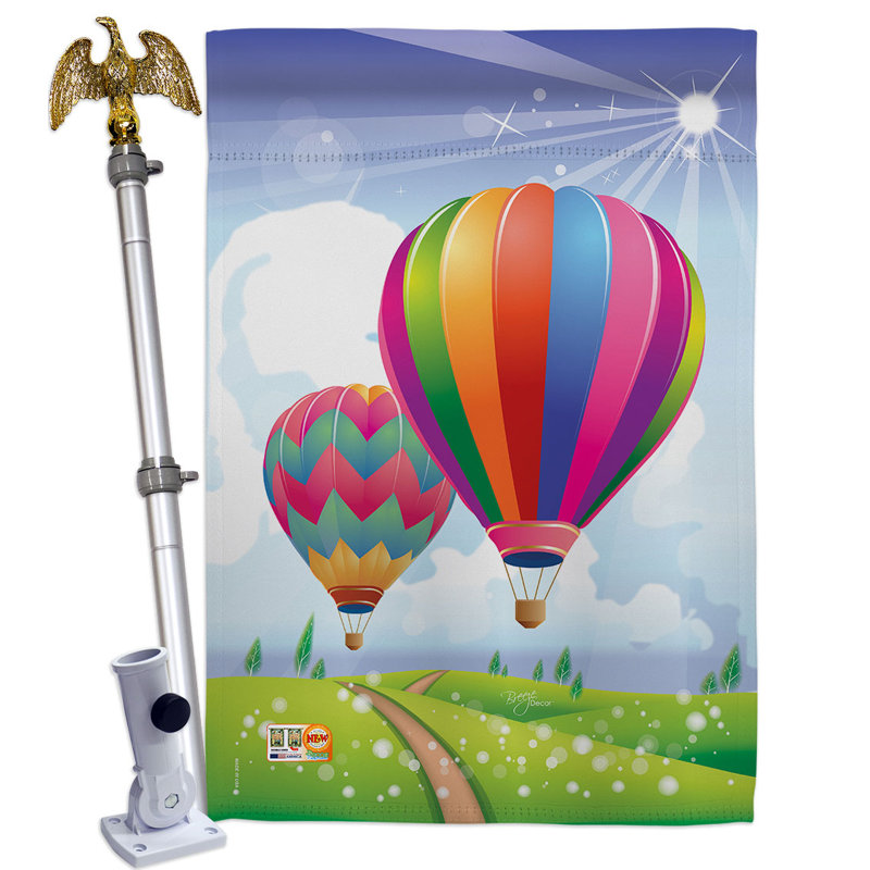 Ensemble de drapeaux en polyester 2 côtés 40 po x 28 po